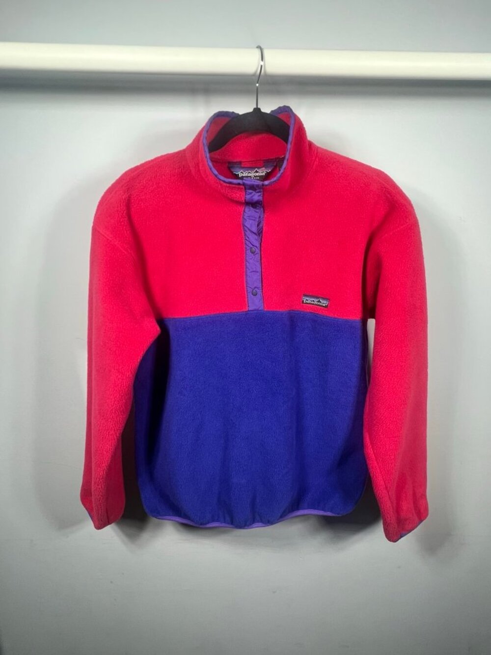 Vintage Patagonia Synchilla Fleece Jacket Youth Size 11/12 Snap T 90s Outdoor